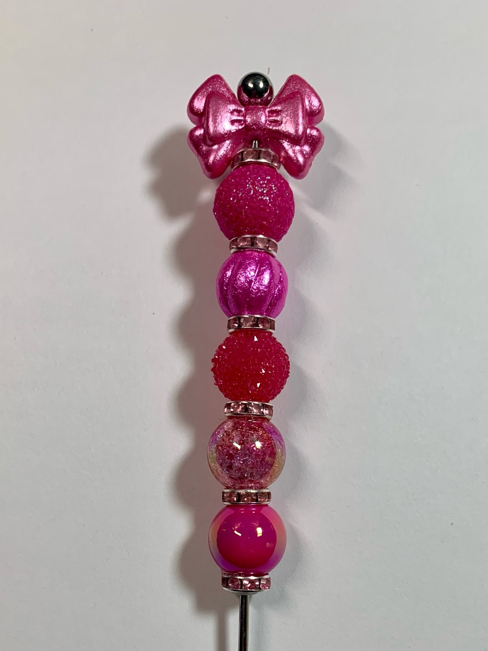 Pink Beaded 6” Pokey tool.
